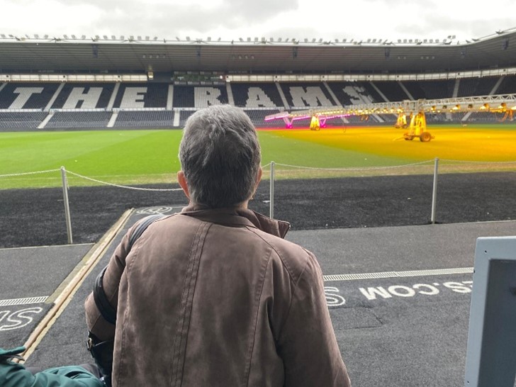 Margaret visits Pride Park Stadium