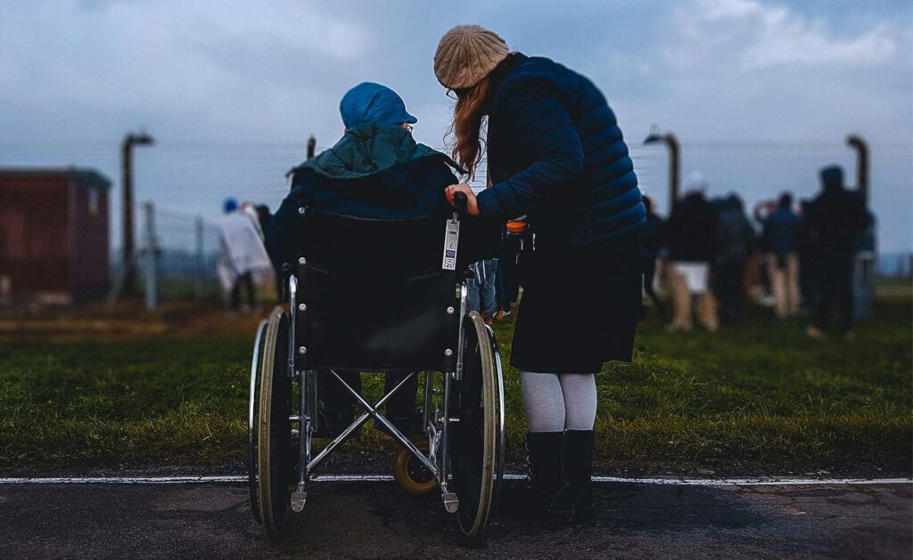 resident in wheelchair
